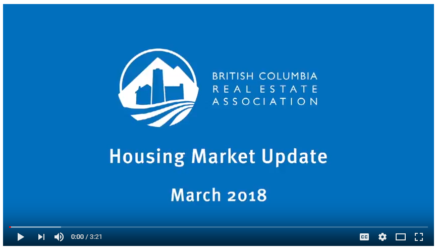 Housing Market Update (March 2018) – BCREA